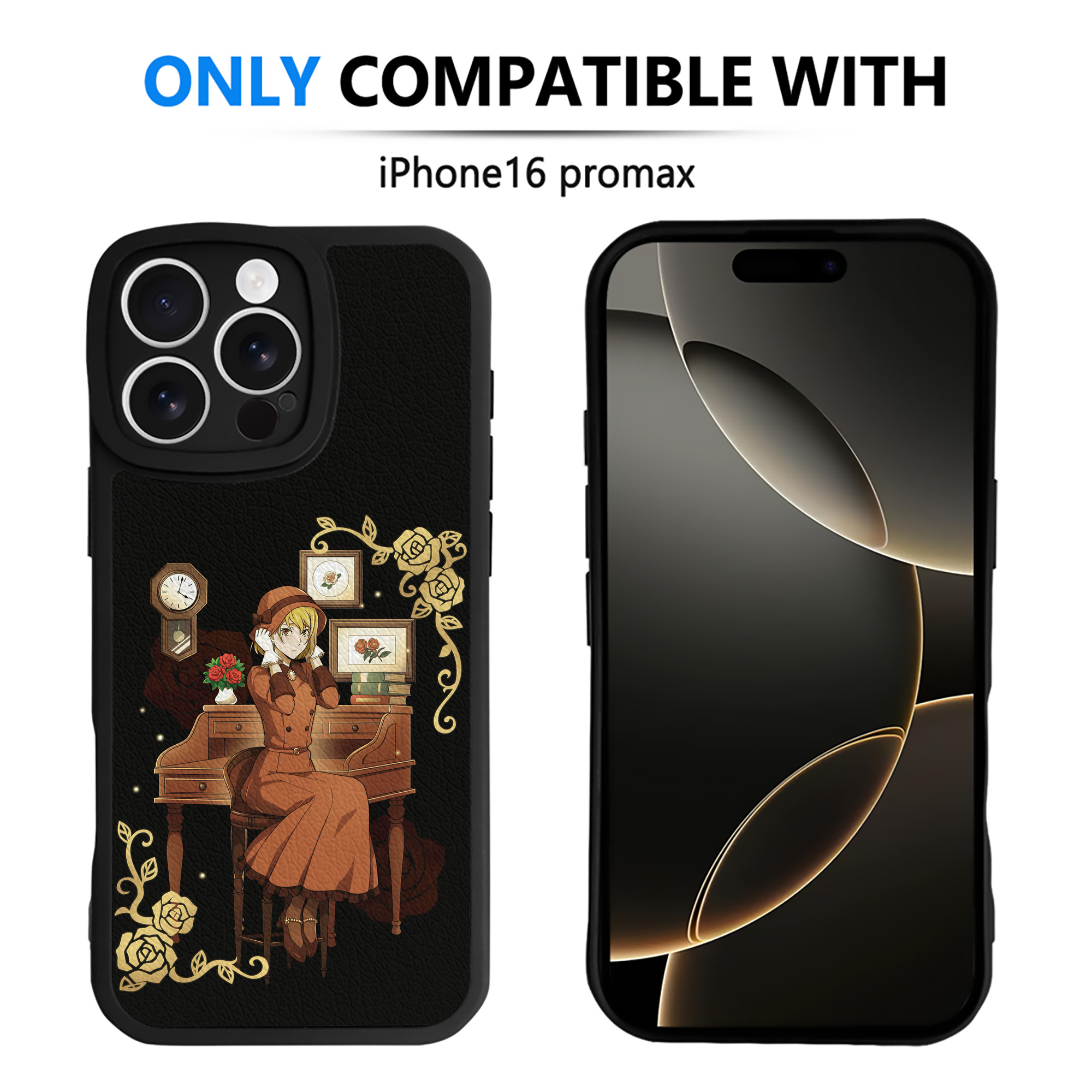 （画像用） 文豪ストレイドッグス Bungo Stray Dogs 【iPhone 16シリーズ対応】シリコンスマホケース（レザー調） 材質：シリコン